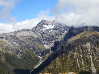 Gegenüber der Aufstiegsroute