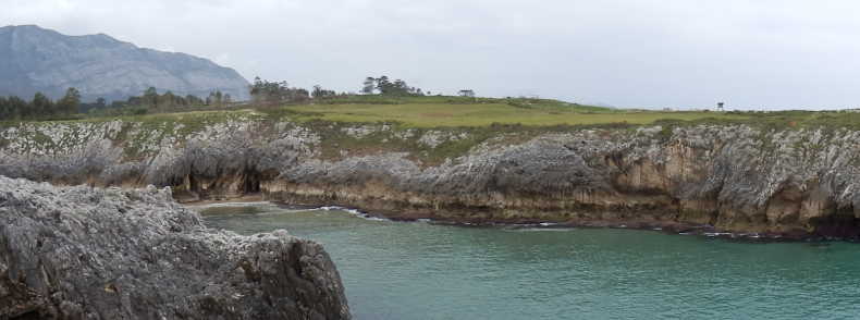 Blick auf die Küste bei den Bufones de Pria