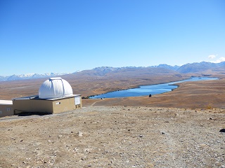 Lake Alexandrina vom Mount John Observatorium
