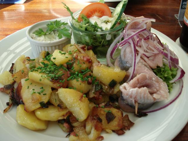 Matjesfilet im Hotelrestaurant in Dömitz