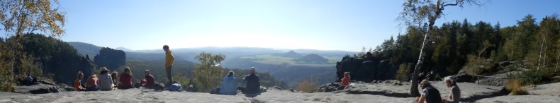 Blick von der Festung Königstein zum Lilienstein