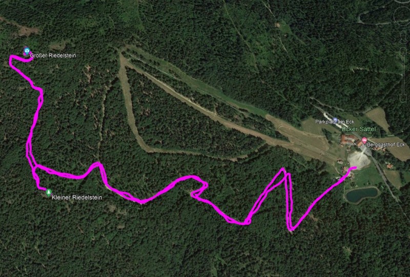 Strecke auf Google Earth