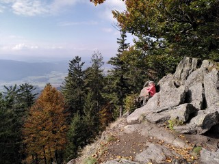 Sitzbank mit Aussicht am Kleinen Riedelstein