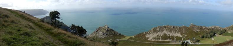 Panorama über Valley of Rocks