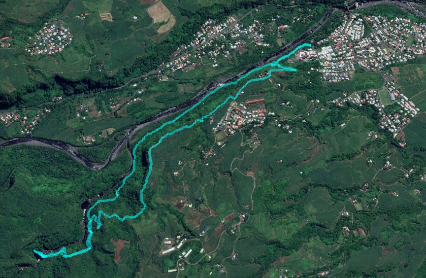 Strecke auf Google Earth