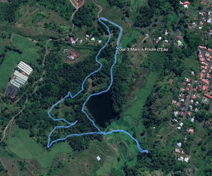 Strecke auf Google Earth