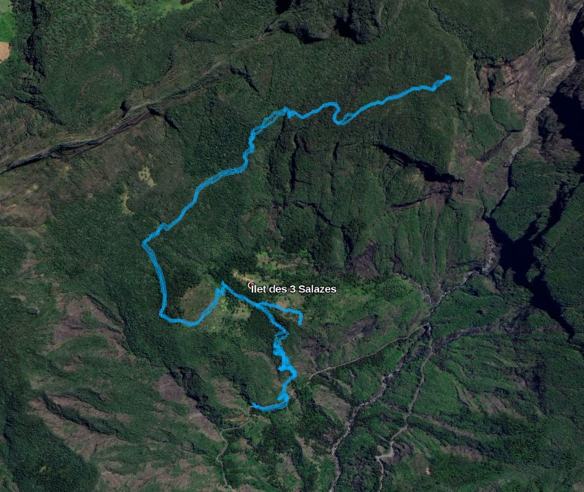 Strecke auf Google Earth