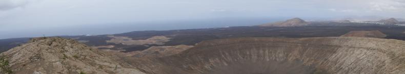 Panorama vom Rand der Caldera Blanca