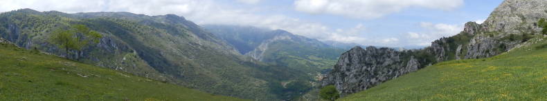 Blick von den Praderias de Nava