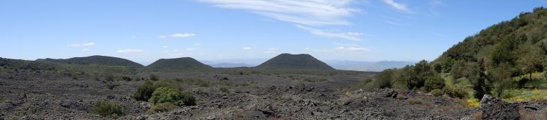 Panorama über Nordost-Sizilien