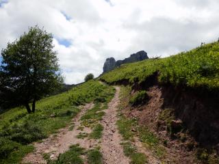 Der Gipfel des Matterhorns voraus.